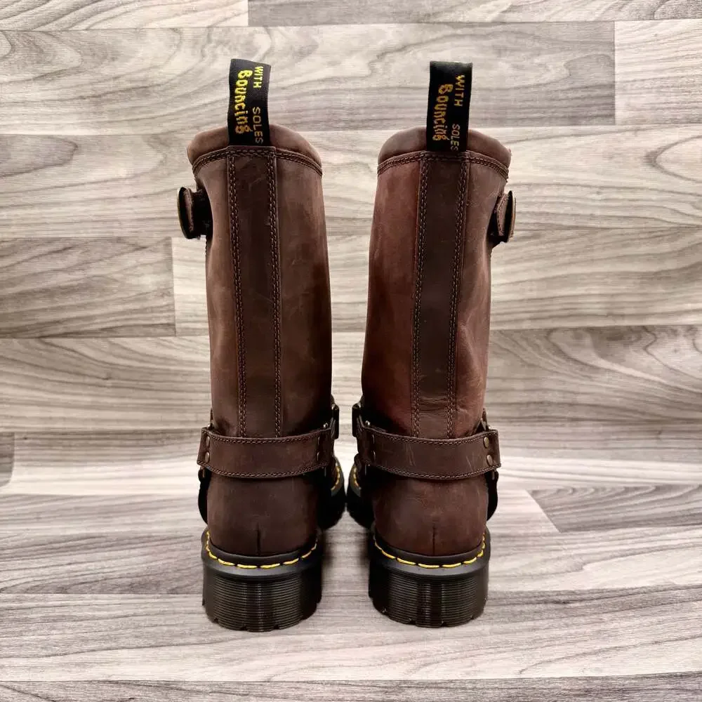 Dr. Martens Anistone Hi Pull On Boot in Brown